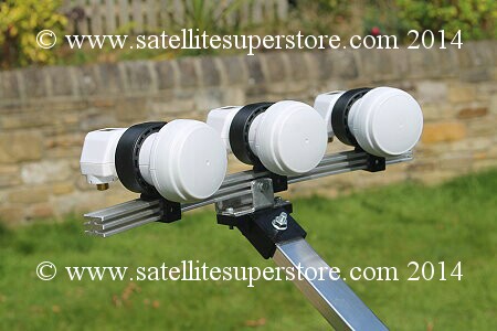 3 LNB, 3 satellite kit