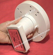 C Band voltage switching LNB with feedhorn.