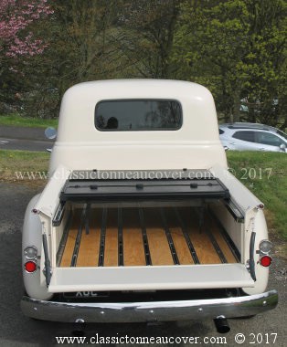 Hard tonneau cover for the 1947-53 Chevy truck.