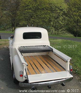 Hard tonneau cover for the 1947-53 Chevy truck.