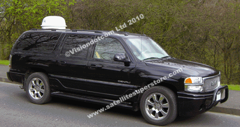 Mobilsat on an SUV