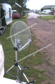 60cm Clear dish with stand