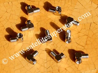 Right Angle F connector adaptor