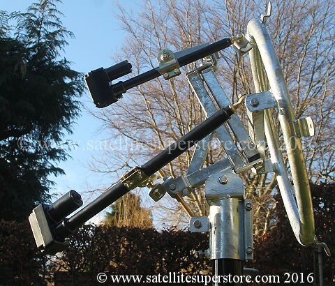 Primesat inclined orbit polar mount with actuator