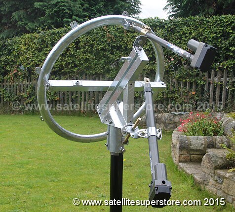 Primesat inclined orbit polar mount with actuators