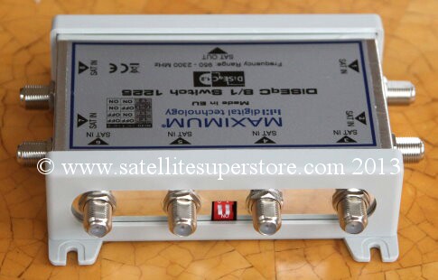 Maximum 8-way diSEqC switch