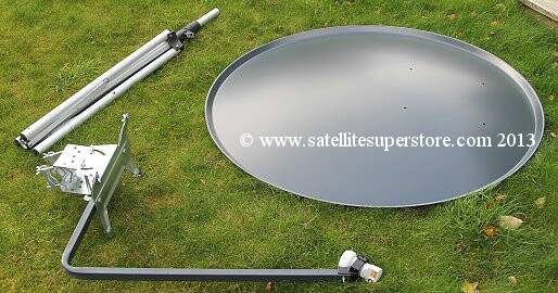 Primesat 1.1m aluminium dish with wing nuts.