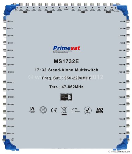 Primesat 17 input, 32 output multiswitch