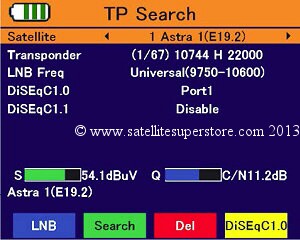 Smartmeter S1 NIT satellite meter.