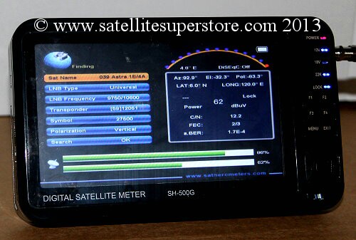 Sathero SH-500G satellite meter.