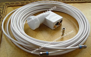 Highest quality German digi cable. Twin LNB