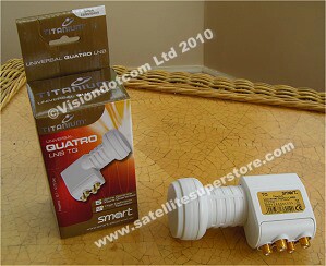 Titanium 0.1dB LNB quatro boxed