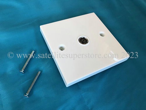 UHF connector outlet plate.