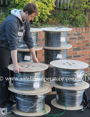 100m reel of 4 LNB cable.
