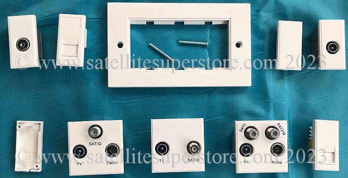 Modular Triax outlet plates