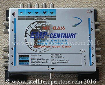 Ethernet, satellite and terrestrial over coax multiswitches