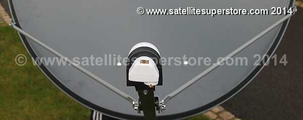 Primesat feed support arm side stabilisers