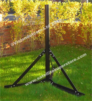 1.6m ground stand for motorised 2.4m dish