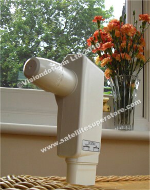 Narrow feed quatro LNB