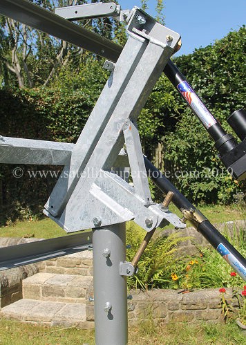 Primesat Inclined Orbit Polar Mount for Raven 2.4m dish